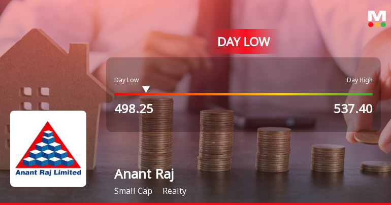 Anant Raj Ltd Hits Intraday Low Amid Price Pressure on 23 Jan 2026