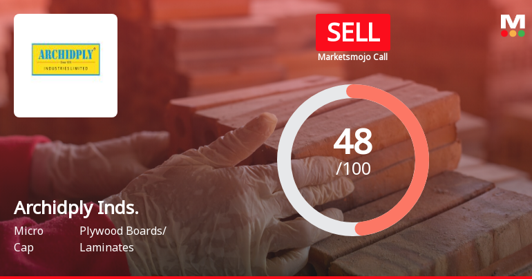 Archidply Industries Ltd is Rated Sell