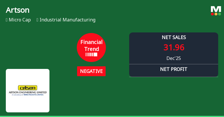 Artson Ltd Reports Sharp Decline in Quarterly Financial Performance Amid Margin Pressures