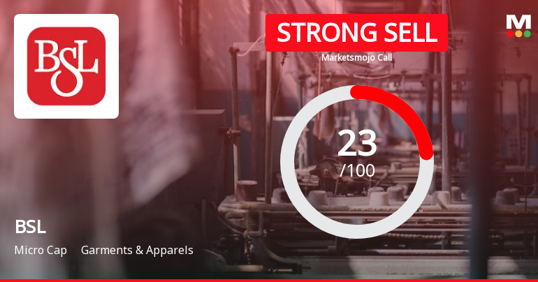 BSL Ltd is Rated Strong Sell