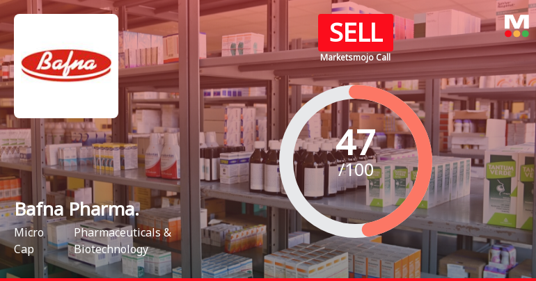 Bafna Pharmaceuticals Ltd is Rated Sell