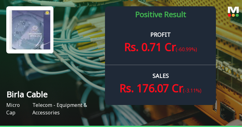 Birla Cable Q2 FY26: Profit Plunge Amid Margin Compression