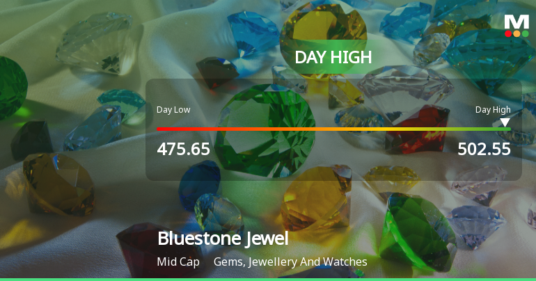 Bluestone Jewellery & Lifestyle Ltd Hits Intraday High with 5.18% Surge