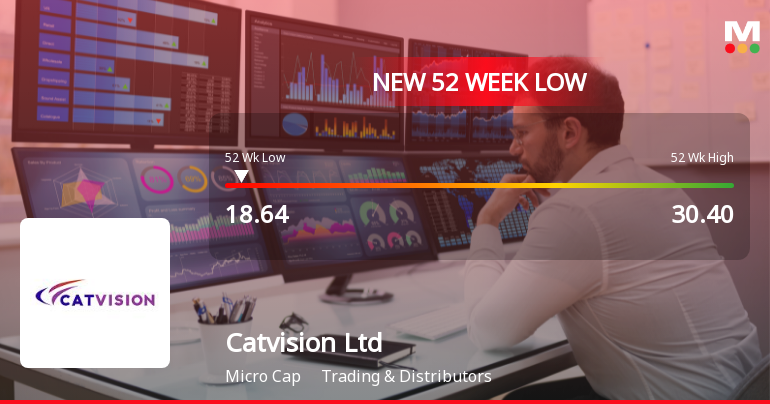 Catvision Ltd Stock Falls to 52-Week Low of Rs.18.64