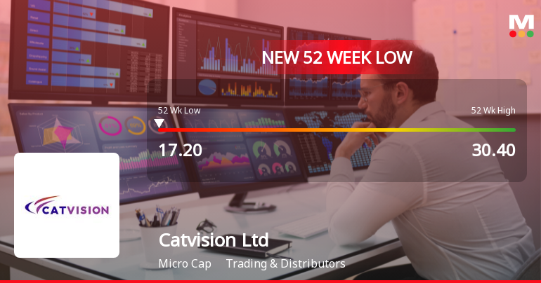 Catvision Ltd Stock Falls to 52-Week Low of Rs.17.2 on 27 Jan 2026