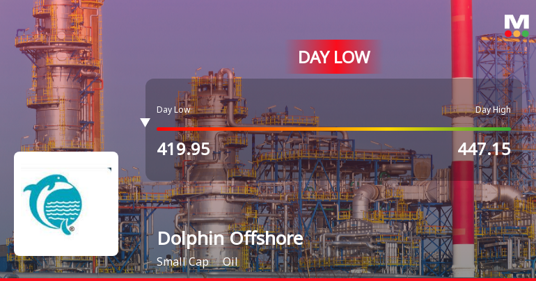 Dolphin Offshore Enterprises (India) Ltd Hits Intraday Low Amid Price Pressure