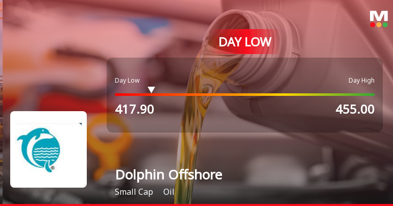 Dolphin Offshore Enterprises (India) Ltd Hits Intraday Low Amid Price Pressure