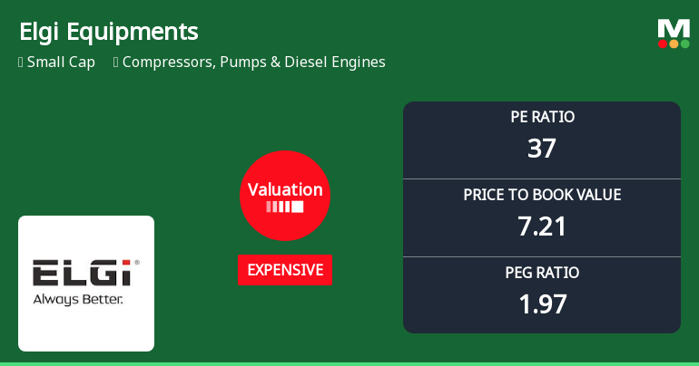 Elgi Equipments Ltd Valuation Shifts Signal Changing Price Attractiveness