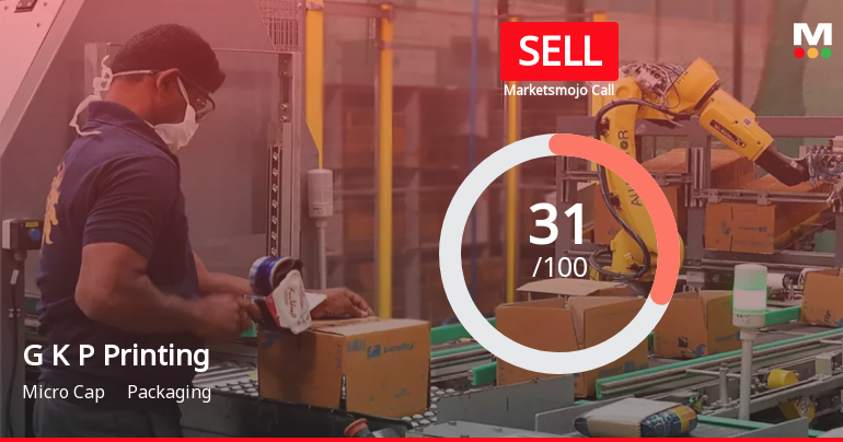 G K P Printing & Packaging Ltd Upgraded to Sell on Improved Valuation Metrics