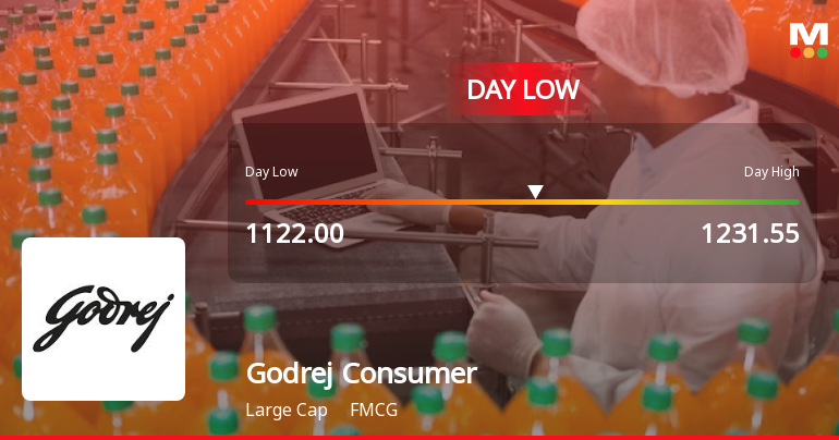 Godrej Consumer Products Ltd Hits Intraday Low Amid Price Pressure