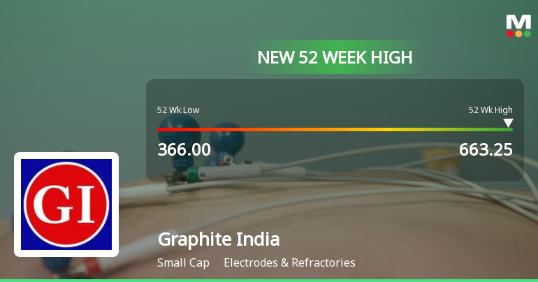 Graphite India Ltd. Hits New 52-Week High at Rs.664.95