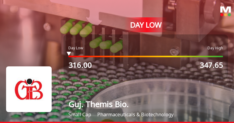 Gujarat Themis Biosyn Ltd Hits Intraday Low Amid Price Pressure