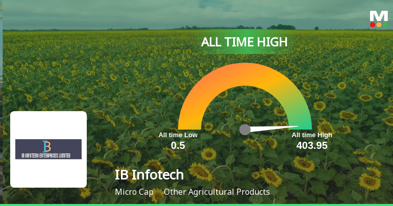 IB Infotech Enterprises Ltd Stock Hits All-Time High at Rs.403.95