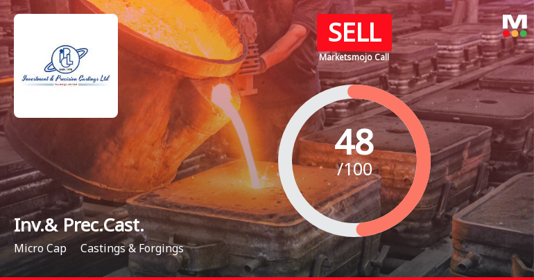 Investment & Precision Castings Ltd Downgraded to Sell Amid Debt Concerns and Valuation Pressures