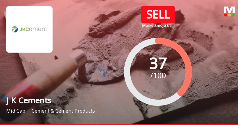J K Cements Ltd is Rated Sell