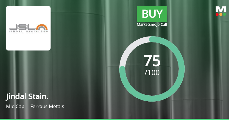 Jindal Stainless Ltd Upgraded to Buy on Strong Technical and Financial Performance