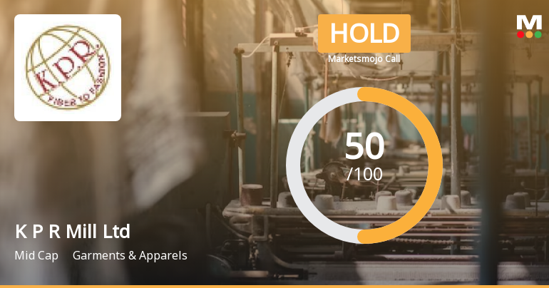K P R Mill Ltd is Rated Hold by MarketsMOJO