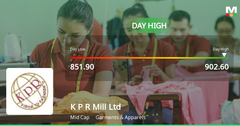 K P R Mill Ltd Hits Intraday High with 5.99% Surge on 27 Jan 2026