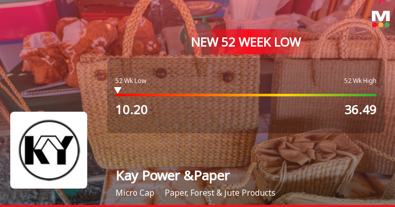 Kay Power & Paper Ltd Falls to 52-Week Low Amidst Continued Weakness