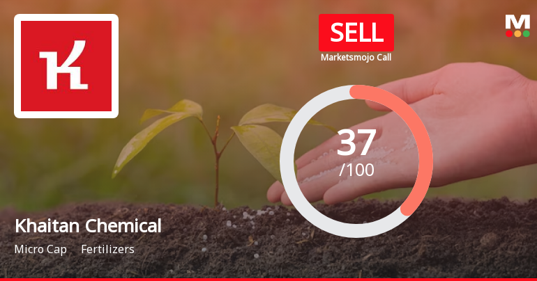 Khaitan Chemicals & Fertilizers Ltd is Rated Sell