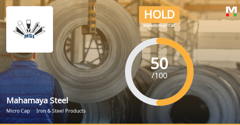Mahamaya Steel Industries Ltd is Rated Hold