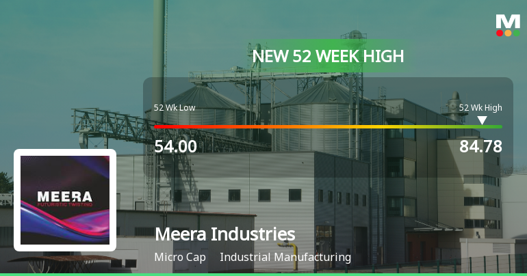 Meera Industries Ltd Hits New 52-Week High at Rs.84.9