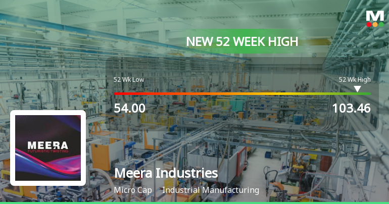 Meera Industries Ltd Hits New 52-Week High at Rs.103.46