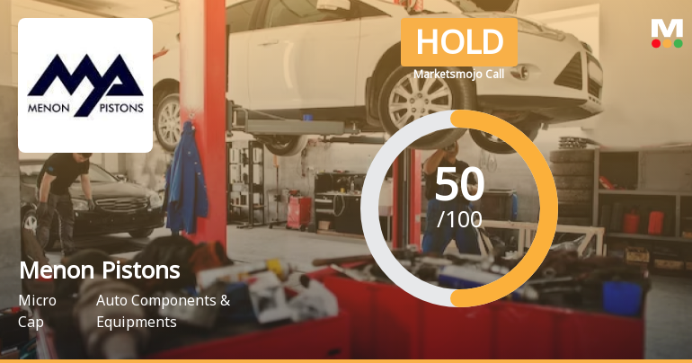 Menon Pistons Ltd Upgraded to Hold as Technical and Valuation Metrics Improve