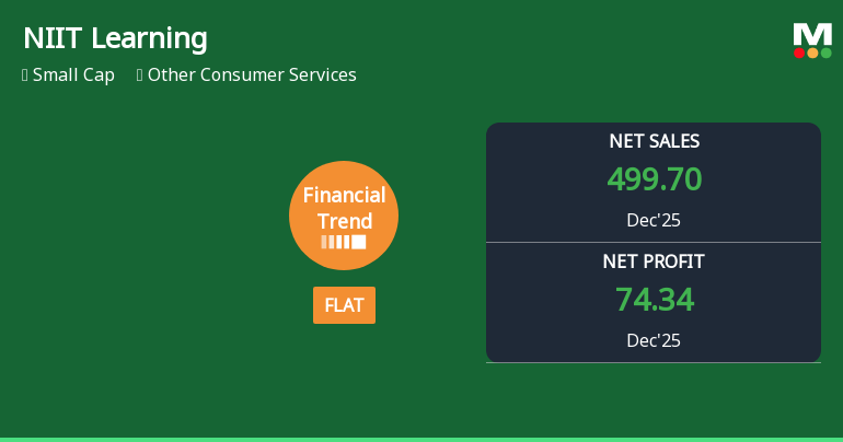 NIIT Learning Systems Ltd Reports Flat Quarterly Performance Amid Margin Pressures