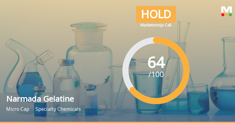 Narmada Gelatines Ltd is Rated Hold by MarketsMOJO