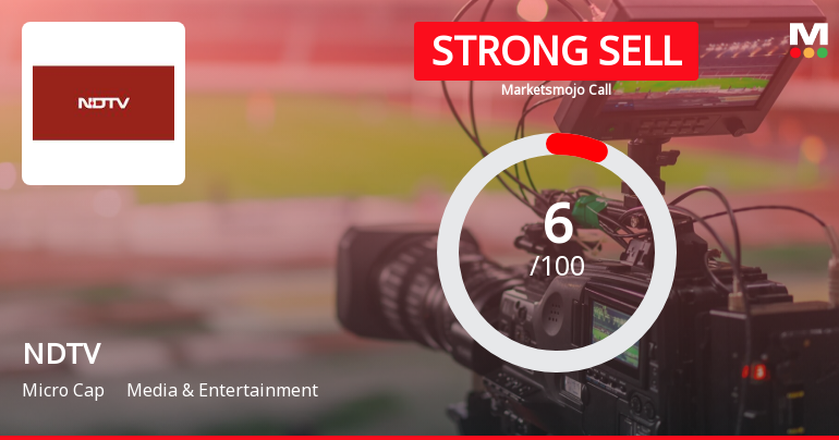 New Delhi Television Ltd is Rated Strong Sell