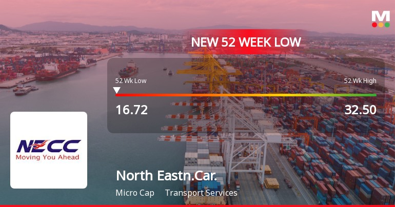 North Eastern Carrying Corporation Ltd Falls to 52-Week Low of Rs.16.85