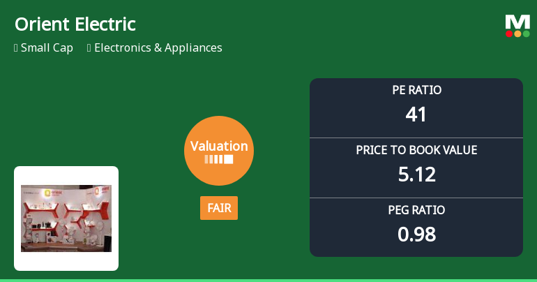 Orient Electric Ltd: Valuation Shifts Signal Changing Market Sentiment