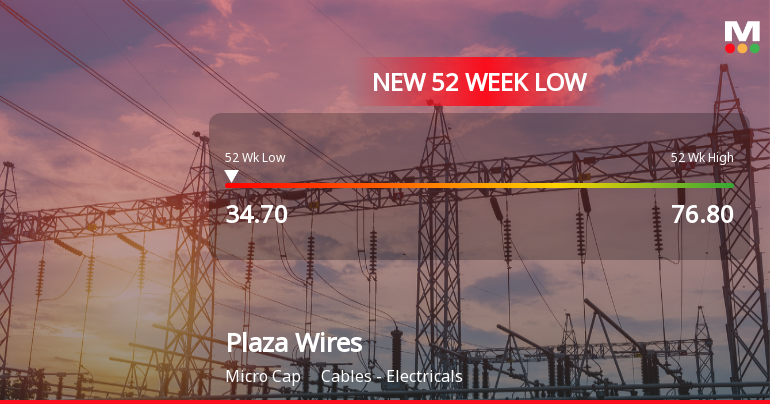 Plaza Wires Ltd Falls to 52-Week Low Amidst Continued Downtrend