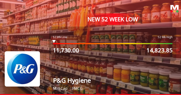 Procter & Gamble Hygiene & Health Care Ltd. Stock Hits 52-Week Low at Rs.11730