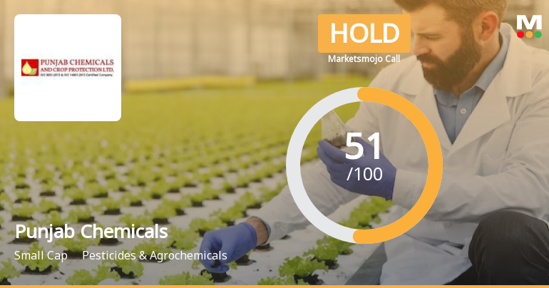 Punjab Chemicals & Crop Protection Ltd is Rated Hold