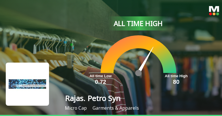 Rajasthan Petro Synthetics Ltd Hits All-Time High at Rs.17.04