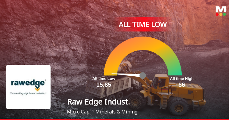 Raw Edge Industrial Solutions Ltd Hits All-Time Low Amid Prolonged Downtrend