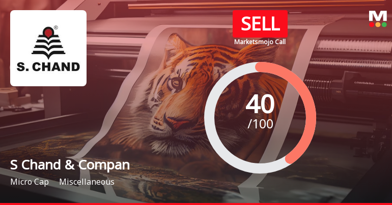 S Chand & Company Ltd is Rated Sell