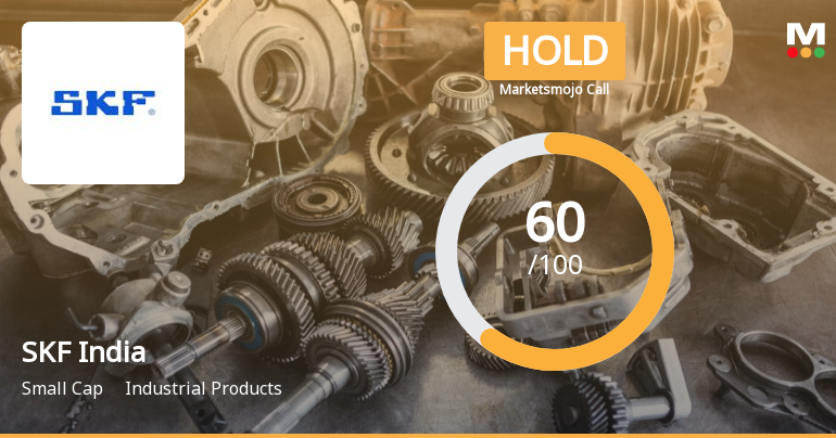 SKF India Ltd is Rated Hold by MarketsMOJO