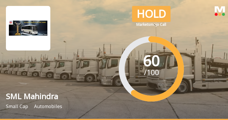SML Mahindra Ltd is Rated Hold by MarketsMOJO