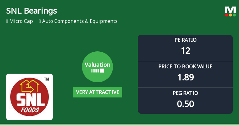 SNL Bearings Ltd: Valuation Shifts Signal Renewed Price Attractiveness Amid Mixed Market Returns