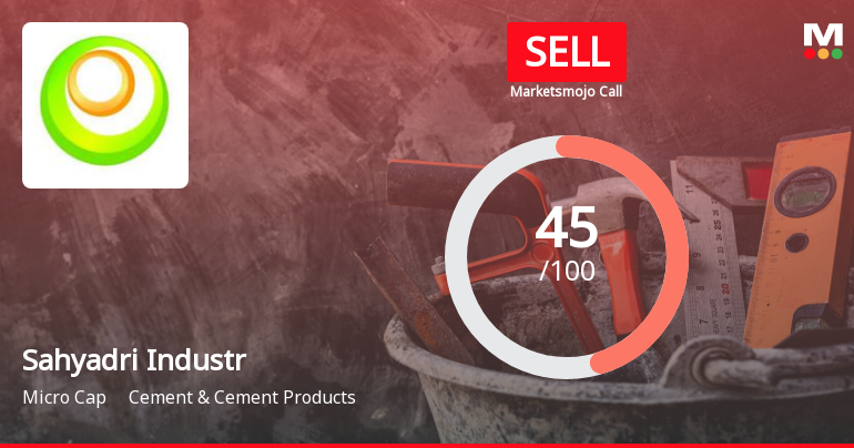 Sahyadri Industries Ltd is Rated Sell