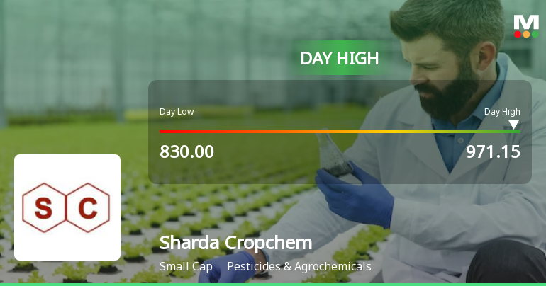 Sharda Cropchem Ltd Hits Intraday High with 8.56% Surge on 29 Jan 2026
