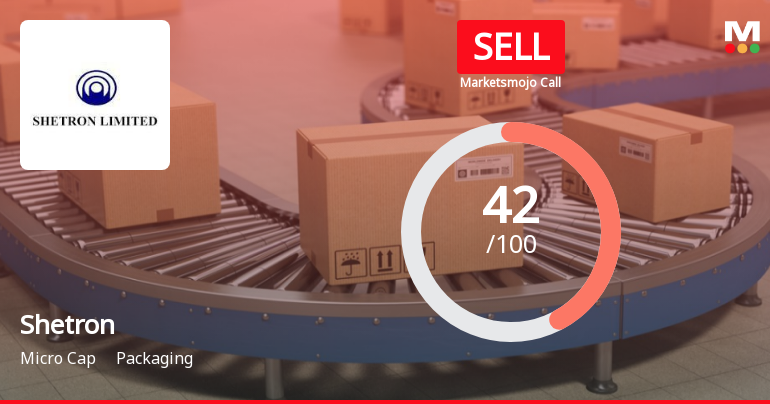 Shetron Ltd is Rated Sell by MarketsMOJO