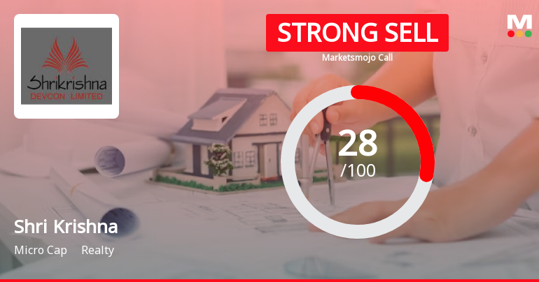 Shri Krishna Devcon Ltd is Rated Strong Sell