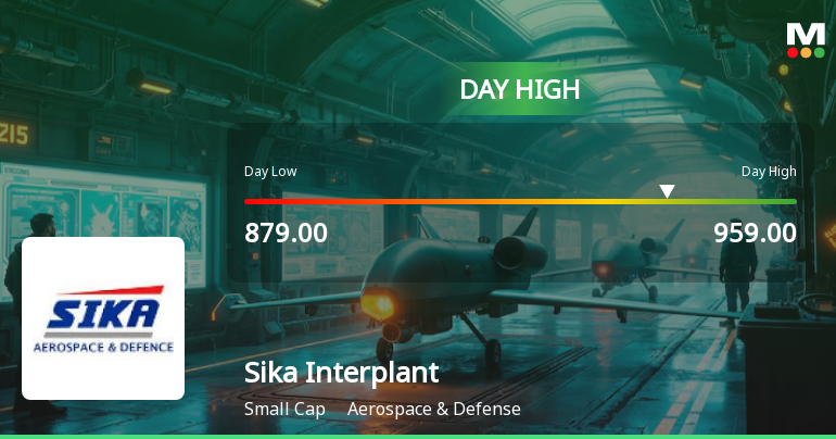 Sika Interplant Systems Ltd Hits Intraday High with 8.25% Surge on 29 Jan 2026