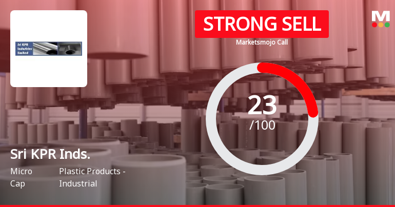 Sri KPR Industries Ltd is Rated Strong Sell