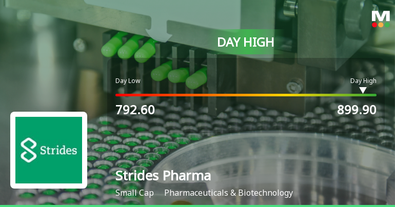 Strides Pharma Science Ltd Hits Intraday High with 10.42% Surge on 30 Jan 2026