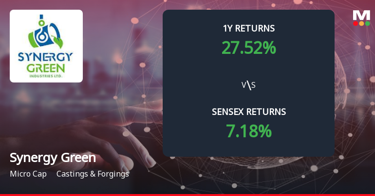 Synergy Green Industries Ltd Forms Death Cross, Signalling Potential Bearish Trend
